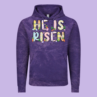 He Is Risen Vintage Hoodie Designed By Maliassmallbusiness