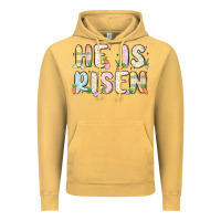 Vintage Mustard he is risen Vintage Hoodie - MaliasSmallBusiness