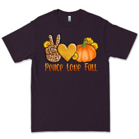 Plum peace love fall Premium Tee - AdoDesignShop