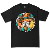 Black fall gnomes round earrings 1 Premium Tee - Artiststas