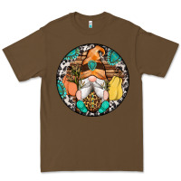 Cacao fall gnomes round earrings 1 Premium Tee - Artiststas