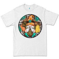 White fall gnomes round earrings 1 Premium Tee - Artiststas