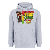 Heather Grey juneteenth breaking every chain since 1865 woman f Heavyweight Hoodie - CowGirlArtShop