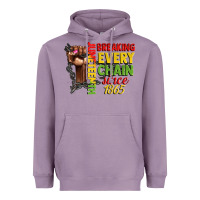 Lavender juneteenth breaking every chain since 1865 woman f Heavyweight Hoodie - CowGirlArtShop