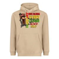Mushroom juneteenth breaking every chain since 1865 woman f Heavyweight Hoodie - CowGirlArtShop