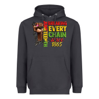 Smoke juneteenth breaking every chain since 1865 woman f Heavyweight Hoodie - CowGirlArtShop