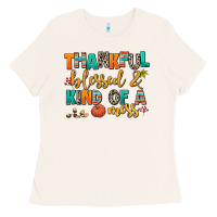 Bone thankful  blessed and kind of a mess Ladies Tee - AdoDesignShop