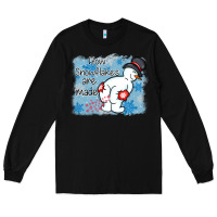 Black how snowflakes are made winter christmas Long Sleeve Tee - MaliasSmallBusiness