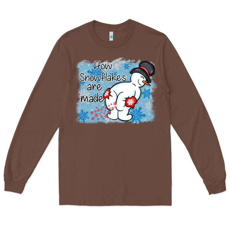 How Snowflakes Are Made Winter Christmas Long Sleeve Tee by MaliasSmallBusiness | Teevron