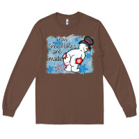 Chestnut how snowflakes are made winter christmas Long Sleeve Tee - MaliasSmallBusiness