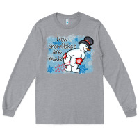 Heather Grey how snowflakes are made winter christmas Long Sleeve Tee - MaliasSmallBusiness