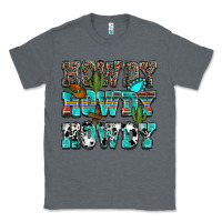 Charcoal Heather western howdy howdy howdy Classic Tee - NancyCooperArtShop