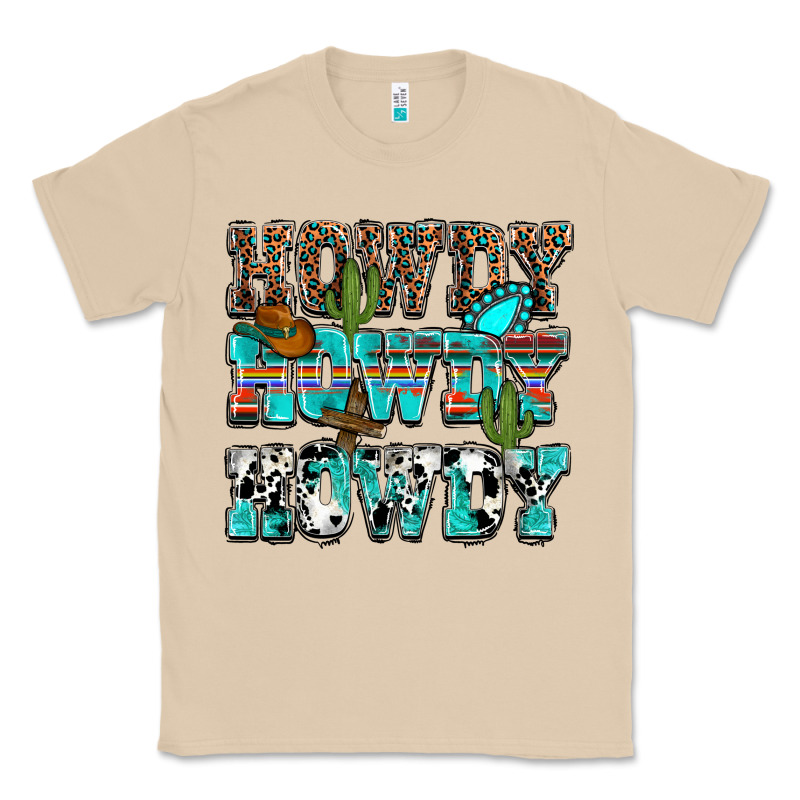 Western Howdy Howdy Howdy Classic Tee by NancyCooperArtShop | Teevron