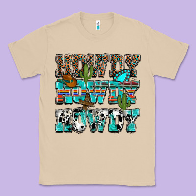 Western Howdy Howdy Howdy Classic Tee Designed By Nancycooperartshop