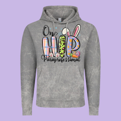 One Hip Paraprofessional Vintage Hoodie Designed By Maliassmallbusiness