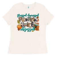 Stressed Depressed Pumpkin Spice Obsessed Ladies Tee | Teevron