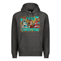 Charcoal Heather merry christmas Premium Hoodie - JahusDesignShop