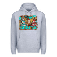 Heather Grey merry christmas Premium Hoodie - JahusDesignShop