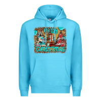 Ocean Blue merry christmas Premium Hoodie - JahusDesignShop