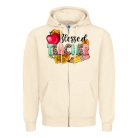 Sandshell blessed teacher Zipper Hoodie - NancyCooperArtShop
