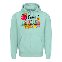 Blessed Teacher Zipper Hoodie | Teevron