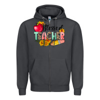 Smoke blessed teacher Zipper Hoodie - NancyCooperArtShop