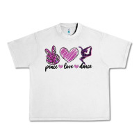 Lunar Rock peace love dance Urban Heavy Tee - MaliasSmallBusiness