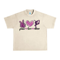 Sandshell peace love dance Urban Heavy Tee - MaliasSmallBusiness