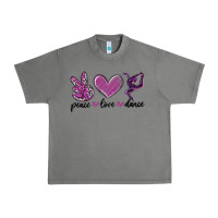 Tornado peace love dance Urban Heavy Tee - MaliasSmallBusiness