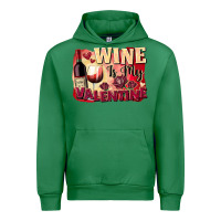 Emerald Wine İs My Valentine Fa Urban Hoodie - FaDigitalArtStudio