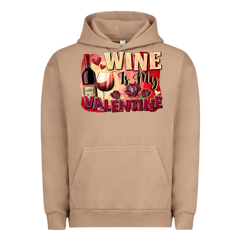Wine İs My Valentine Fa Urban Hoodie by FaDigitalArtStudio | Teevron