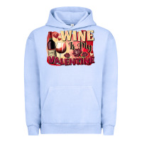 Pigment Grape Ice Wine İs My Valentine Fa Urban Hoodie - FaDigitalArtStudio