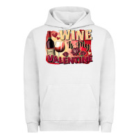 Pigment Lunar Rock Wine İs My Valentine Fa Urban Hoodie - FaDigitalArtStudio