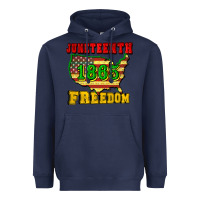 Navy juneteenth 1865 freedom Heavyweight Hoodie - CowGirlArtShop