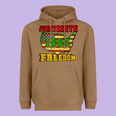 Juneteenth 1865 Freedom Heavyweight Hoodie Designed By Cowgirlartshop