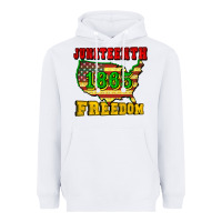 White juneteenth 1865 freedom Heavyweight Hoodie - CowGirlArtShop
