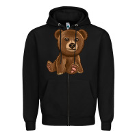 Black bear Zipper Hoodie - texasbilliewilder