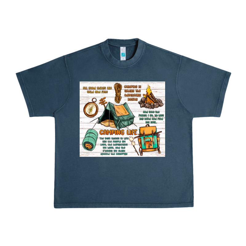 Camping Life Urban Heavy Tee by MaliasSmallBusiness | Teevron