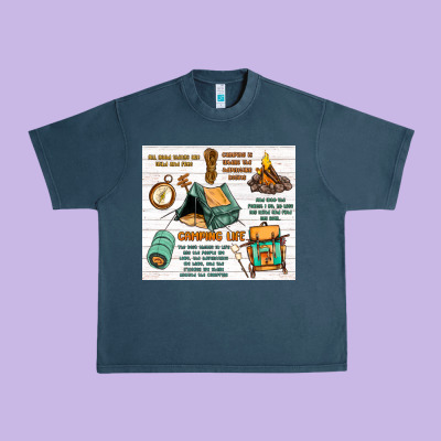 Camping Life Urban Heavy Tee Designed By Maliassmallbusiness