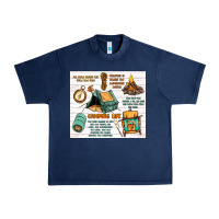 Navy camping life Urban Heavy Tee - MaliasSmallBusiness