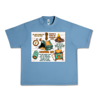 Pebble Blue camping life Urban Heavy Tee - MaliasSmallBusiness