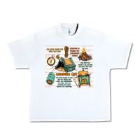 White camping life Urban Heavy Tee - MaliasSmallBusiness