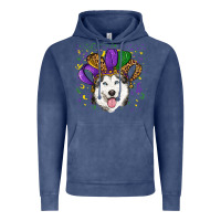 Vintage Denim mardi gras hat husky Vintage Hoodie - RanaPortraitStore
