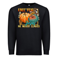 Black fall for jesus he never fails Premium Sweatshirt - CowGirlArtShop