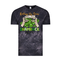 Cloud Black rolling up some shamrock spirit Vintage Tee - MaliasSmallBusiness