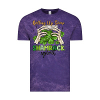 Cloud Purple rolling up some shamrock spirit Vintage Tee - MaliasSmallBusiness