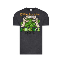 Vintage Black rolling up some shamrock spirit Vintage Tee - MaliasSmallBusiness