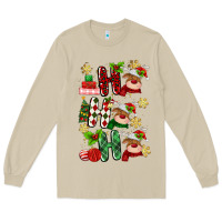 Mushroom ho ho ho reindeer Long Sleeve Tee - MaliasSmallBusiness