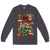 Smoke ho ho ho reindeer Long Sleeve Tee - MaliasSmallBusiness