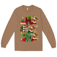 Toasted Coconut ho ho ho reindeer Long Sleeve Tee - MaliasSmallBusiness